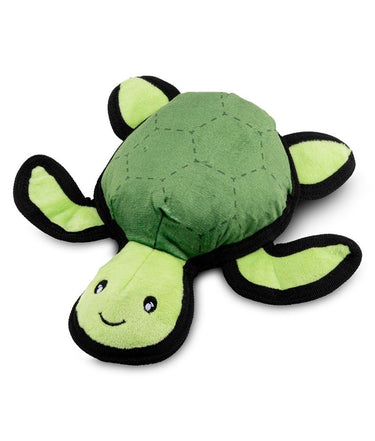 Beco Pets Rough & Tough Turtle Recycled Dog Toy - GREEN LARGE